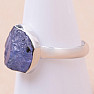 Tanzanite raw ring silver Ag 925 LOT320