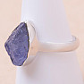 Tanzanite raw ring silver Ag 925 LOT323