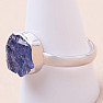 Tanzanite raw ring silver Ag 925 LOT326