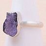 Tanzanite raw ring silver Ag 925 LOT327