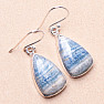 Scheelite blue earrings silver Ag 925 E329