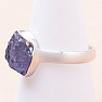 Tanzanite raw ring silver Ag 925 LOT329