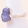 Tanzanite raw ring silver Ag 925 LOT333