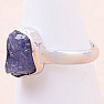 Tanzanite raw ring silver Ag 925 LOT335