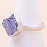 Tanzanite raw ring silver Ag 925 LOT339