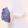 Tanzanite raw ring silver Ag 925 LOT344