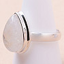 Moonstone rainbow ring silver Ag 925 R3469