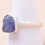 Tanzanite raw ring silver Ag 925 LOT350