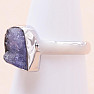 Tanzanite raw ring silver Ag 925 LOT352