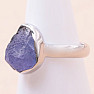 Tanzanite raw ring silver Ag 925 LOT353