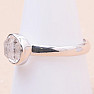 Herkimer diamond ring silver Ag 925 R3548