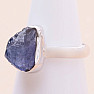 Tanzanite raw ring silver Ag 925 LOT357