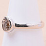 Herkimer diamond ring silver Ag 925 R3579