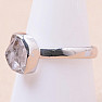 Herkimer diamond ring silver Ag 925 R3581