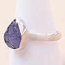 Tanzanite raw ring silver Ag 925 LOT359