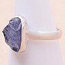 Tanzanite raw ring silver Ag 925 LOT360