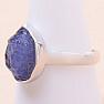 Tanzanite raw ring silver Ag 925 LOT363