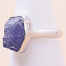 Tanzanite raw ring silver Ag 925 LOT364