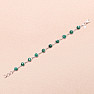 Emerald Indian (modified) bracelet silver Ag 925 36894