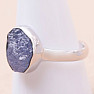 Tanzanite raw ring silver Ag 925 LOT370