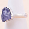 Tanzanite raw ring silver Ag 925 LOT372