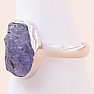 Tanzanite raw ring silver Ag 925 LOT375