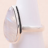 Moonstone rainbow ring silver Ag 925 R4239