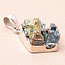 Bismuth pendant silver Ag 925 P429