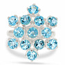 Topaz blue ring silver Ag 925 R5097BT