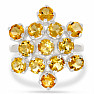 Citrine ring silver Ag 925 R5097C