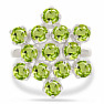 Olivine ring silver Ag 925 R5097P