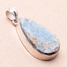 Kyanite Paraiba raw pendant silver Ag 925 P45