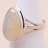 Druzy agate angelic aura ring silver Ag 925 R496