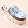 Kyanite Paraiba raw pendant silver Ag 925 P51