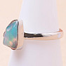 Opal Ethiopian raw ring silver Ag 925 LOT54