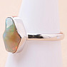 Opal Ethiopian raw ring silver Ag 925 LOT55