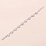 Moonstone rainbow bracelet silver Ag 925 B566