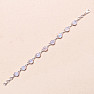 Moonstone rainbow bracelet silver Ag 925 B574