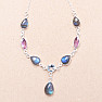 Labradorite necklace silver Ag 925 57543