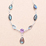 Labradorite necklace silver Ag 925 57549