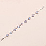 Moonstone rainbow bracelet silver Ag 925 B579