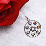 Chakra pendant star in a circle silver Ag 925 limited collection L65215