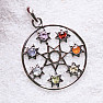 Chakra pendant star in a circle silver Ag 925 limited collection L65215