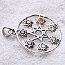 Chakra pendant star in a circle silver Ag 925 limited collection L65215