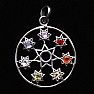 Chakra pendant star in a circle silver Ag 925 limited collection L65215