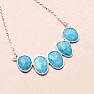 Turquoise Sleeping Beauty Necklace Ag 925 58106