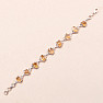 Citrine raw bracelet silver Ag 925 58131