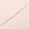 Moonstone rainbow bracelet silver Ag 925 B582