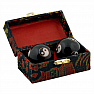 Medical Chinese meditation balls against stress Yin Yang black 4 cm