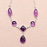 Amethyst necklace silver Ag 925 59113